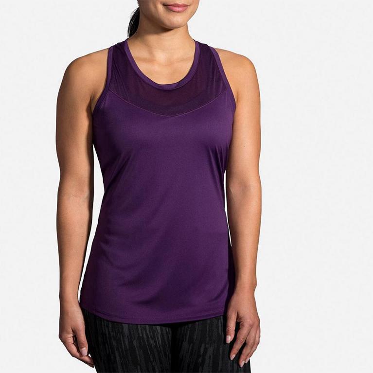 Brooks Women's Stealth Running Tank Top - Purple (EPGJ86407)